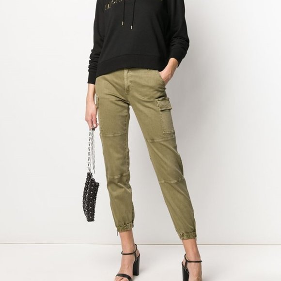 LIKE NEW - Worn 1x - MICHEAL MICHAEL KORS WASHED ORGANIC COTTON CARGOS - Picture 1 of 9